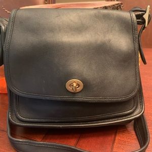 Coach Black Leather Crossbody 9061